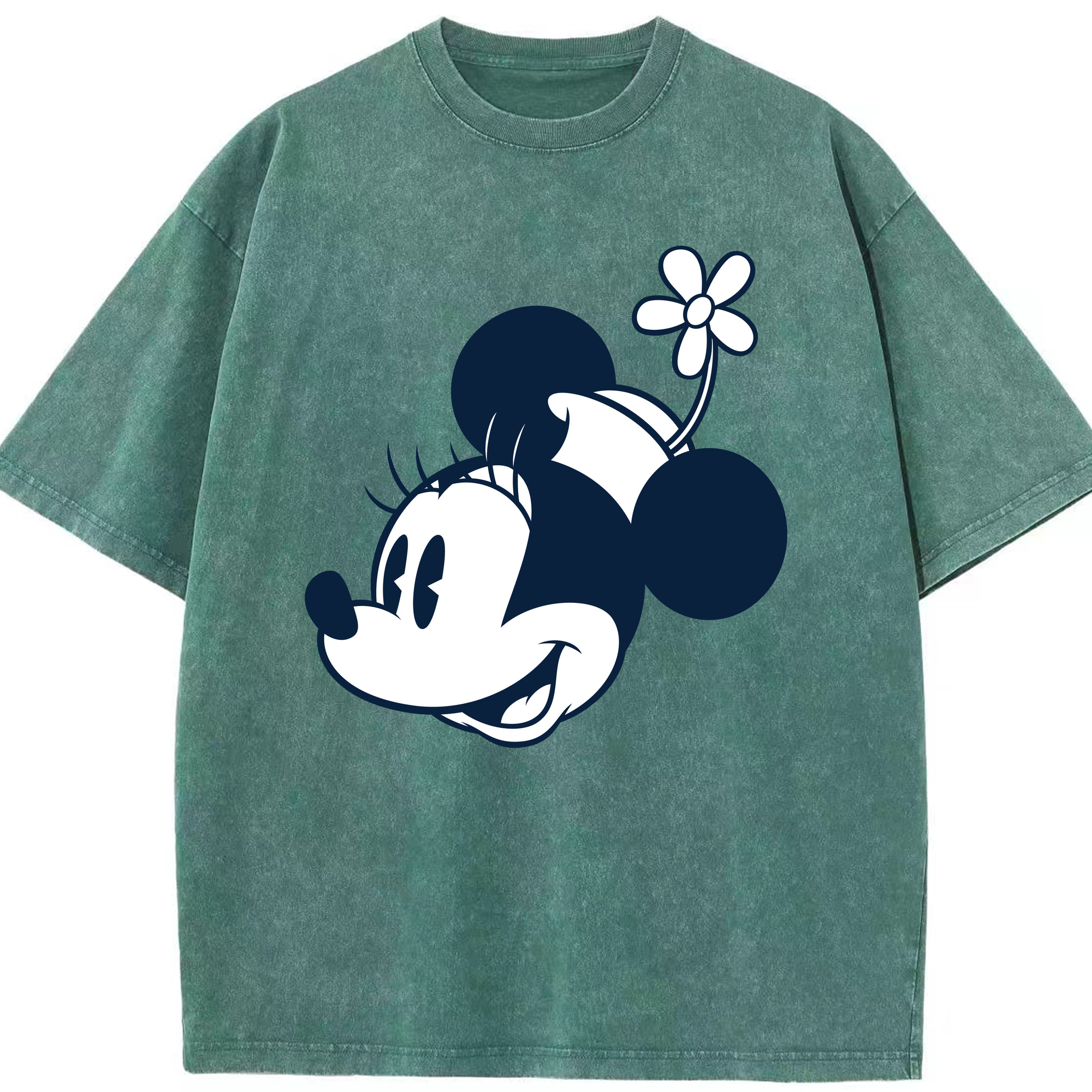 （画像用） ミッキーマウス Mickey Mouse 綿100% ヴィンテージ風 半袖Tシャツ（フロントプリント）